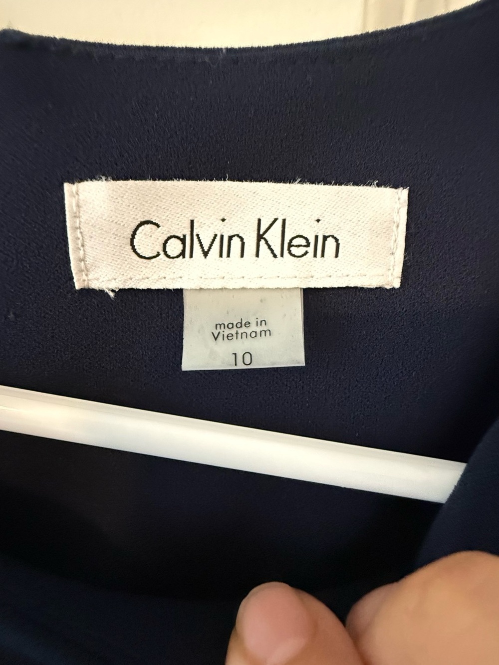 Calvin Klein Sleeveless Navy Sheath Dress - Picture 5 of 7